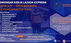 Lowongan Kerja Kurir Lazada Express Bandung 2021 Cute766