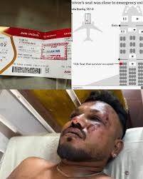 El milagro del asiento 11", así han llamado los medios al único  sobreviviente del accidente del vuelo 171 de Air India. La aeronave, un  Boeing 787-8 Dreamliner, se estrelló poco después de