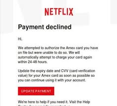 Once you have selected the payment method changing your payment method for netflix, the popular digital streaming service, is easy and can be done in just a few steps using your preferred. Warning Scammers Use Fake Netflix Emails To Steal Customer Information St George News