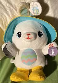 Hallmark Hoppy Day Easter Bunny Yellow Raincoat Plush 2020 Animated Music Motion Easter Bunny Yellow Raincoat Plush