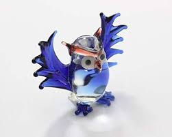 Bird glass figurines for sale spun murano decorative glass blue bird pair cn jia mh oem customized glass glass figurines figurine animal blown china you can choose from a variety of. Mini Owl Bird Glass Miniatures Figurines Collection Small Animal Dollh Toyscentral Europe