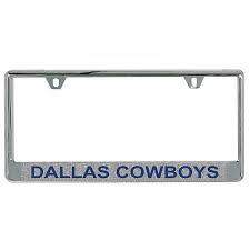 Dallas Cowboys Silver Glitter License Plate Frame Dallas Cowboys Pro Shop Dallas Cowboys Dallas Cowboys
