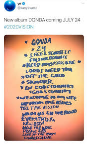 Donda is the rapper's first album of new material since jesus is king. Kanye West Is Apparently Maybe Releasing A New Album Called Donda Next Week Business Quick Magazine