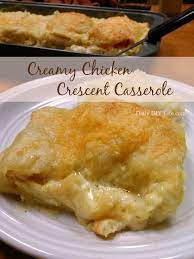 Creamy Chicken Crescent Casserole Recipe An Easy Meal For A Busy Weeknight Recipes Easy Casserole Recipes Crescent Recipes