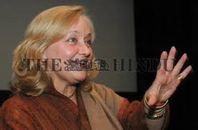 Belinda Wright, an environmentalist, at the British Council function to  commemorate 50th Death Anniversary of...
