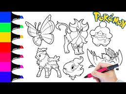 Ash won all 8 sinnoh gym badges and competed in the sinnoh conference at the lily of the valley island. Video Coloring Pokemon
