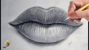 Mark the corners of the lips. How To Draw Realistic Lip Step By Step For Beginners Realistic Drawings Drawing Realistic Shading Drawing