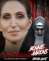 📢 Guest Update 📢 Unfortunately, we've received news that Bonnie Aarons  has had to postpone her appearance at For the Love of Horror 2025. But the  good news is… she has already
