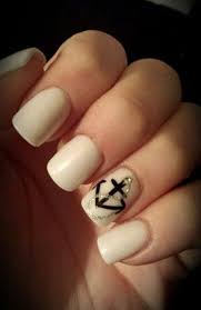 60 Cute Anchor Nail Designs Cuded Anchor Nail Designs Nautical Nails Anchor Nails