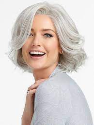 To make grey eyes appear more blue… suchma suggests applying eyeshadows with an orange tone, including neutral brown, copper, peach, salmon, melon or even bright orange. 140 Grey Hair Blue Eyes Ideas Beautiful Gray Hair Grey Hair Silver Hair