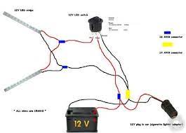 Splice the halo wires to the led wires together using a wire tap splice. Connecting Led Strip To 12 Volt Car Battery Power Supply Wiring Diagram Google Search Car Battery Battery Maintenance Car