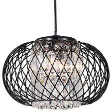 If you love sparkly you are delighted by this crystal lamp. 3 Light Antique Black Round Drum Crystal Pendant Chandelier Glam Transitional Chandeliers By Edvivi Llc Houzz