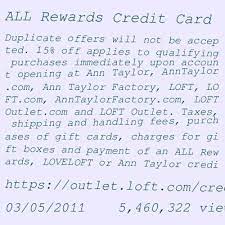 The discount will be applied as a statement credit on your primary account with 30 days of a settled transaction. Love Loft Credit Card Login Login Page