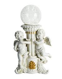 Angel Solar Lights Figurine For Garden And Graves Tulip Gold