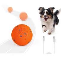Small Smart Rolling Bouncy Jumping Dog Ball Toy Funny Electronic Balls  Automatic Feature Classic Made Plastic for Modern Pet