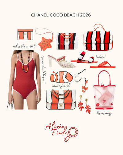 first look at Chanel Coco Beach 2026 🏖️🐠 *see something you love? DM to shop now* 🔎: chanel, coco beach 26, new collection, matthieu blazy, luxury accessories, resort wear, cc swim, 26M,
