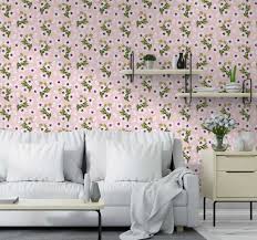 Création azutura bodenmeister consalnet erismann komar marburg newroom quelle rasch schöner wohnen. Weisse Blumentapete Mit Rosa Hintergrund Tenstickers