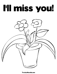 Click on the coloring page you'd like to print and then use the print button to print it without any ads. We Will Miss You Coloring Pages Coloring Home
