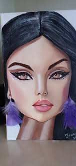 Lilith ,acrylic paint and art prints by Me