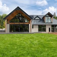 Rear Exterior Of Modern New House Building Your Own Home And The Cost Of Building A House Building Build Your Own House Modern House Exterior House Exterior