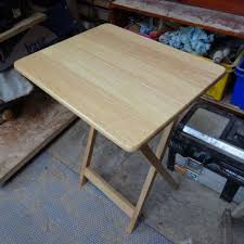 A Simple Project To Straighten And Level Legs On A Folding Table To Give It A Wider Surface Area To Firmly Sit Folding Table Diy Folding Table Farm Style Table