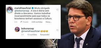 Several artists, both supporters and critics of bolsonaro's government, condemned the choice of frias for special secretary of culture. Mario Frias Secretario De Cultura De Bolsonaro Comete Erros De Portugues Em Serie Agora Escreveu Assesso Brasil 247