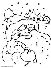 Santa Claus Coloring Pages Free Printable Pics For Kids