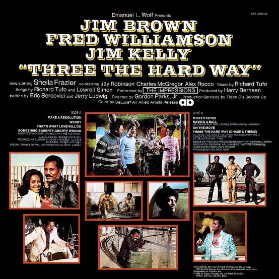 Expiring from The Criterion Channel: Three the Hard Way (1974) - starring  Jim Brown, Fred Williamson, and Jim Kelly in a wild "blaxploitation" flick  where the very future of their race is