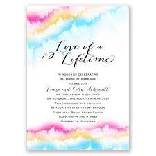 Watercolor Rainbow Vow Renewal Invitation Wedding Invitation Trends Vow Renewal Invitations Vows