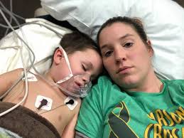Carson's breathing has been extremely labored and fast since yesterday  evening. After consulting with his home health nurse and oncologist we  decided to go to the ER for a chest X-ray because