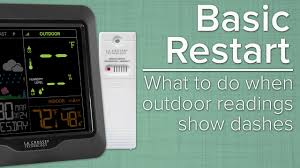 — choose a quantity of la crosse remote sensor not working. Basic Restart What To Do When Outdoor Sensor Readings Show Dashes Youtube