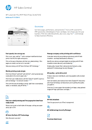 Laser multifunction printer (all in one). Hp Sales Central Manualzz
