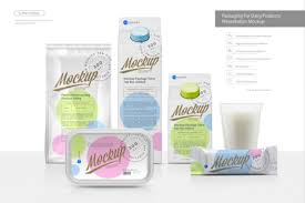 Download Presentation Of Cartoon Box Design Mockup In Packaging Mockups On Yellow Images Creative Store PSD Mockup Templates