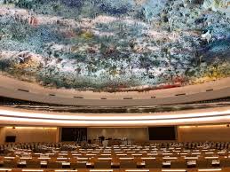 Deciding on the wall paneling for our home theater. Human Rights Law Centre University Of Nottingham This Magnificent Ceiling Was Created By Spanish Artist Miquel Barcelo For The Human Rights And Alliance Of Civilisations Room Un Geneva It S