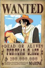 Pada chapter 931 kita melihat kekuatan o soba maks yang kami. One Piece Wanted Poster Ace Picclick De