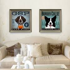 Invite your guests to sit and stay with our stylish sit and stay. Modern Dog Inkjet Painting Canvas Art Wall Poster Painting Decor Living Room Home Decor Posters Prints Home Garden Worldenergy Ae
