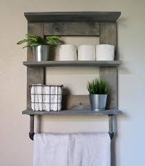 Handtuch Rack Holz Bad Regal Badezimmer Veranstalter Holz Handtuchhalter Bad Regal Rustikale Rustic Towels Wooden Bathroom Shelves Bathroom Wood Shelves