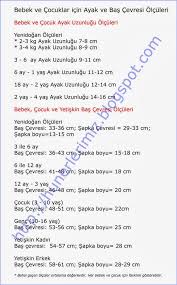 Sapka Ve Patik Yapimi Icin Kullanabileceginiz Olculer Orgu Patikler Bebek