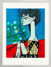 Weitere ideen zu pablo picasso, picasso, kunstdruck. Bild Madame Z Jacqueline Mit Blumen 1954 Gerahmt Von Pablo Picasso Kaufen Ars Mundi