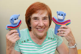 Gosport great grandmother knits dozens of rainbow bears to raise funds for  British Heart Foundation