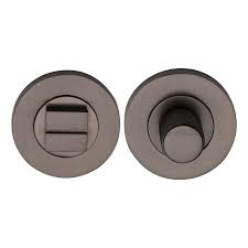 Turning the key locks the deadbolt from the outside (does not close as locked unless the key turns the deadbolt). Bathroom Wc Thumb Turn Release Door Lock In Matt Bronze Finish Rs2030k Mb At Simply Door Handles
