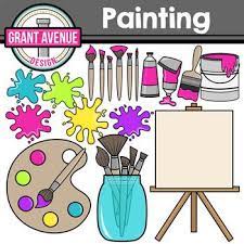 Painting Supplies Clipart Art Class Clipart Art Painting Supplies Clip Art