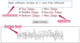 Zalgo or glitch text uses combined unicode characters and symbols to generate the text. 6 Free Online Zalgo Text Generator