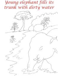 Sep 25, 2019 · coloring is a fun filled educational activity for your kids. Elephant Drinks Water Coloring Printable Page