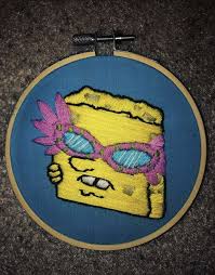 These are the 12 best spongebob squarepants zoom backgrounds in this episode spongebob gives himself a black eye. Gary I Gave Myself A Black Eye Trying To Open The Toothpaste Embroidery Spongebob Meme Beatles Embroidery Disney Embroidery Embroidered Canvas Art