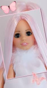 Here is my latest commission girl ... Kerry!! I have given Kerry a full  re-root and a new functioning ponytail. I use the secure knot method. I  have used fabulous silky Synatra