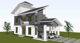 Berikut ini adalah beberapa contoh rekabentuk rumah moden minimalis yang boleh. Rumah Banglo 2 Tingkat Moden Desainrumahid Com