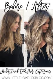 Everything To Know About Habit Hand Tied Hair Extensions Ashlee Nichols In 2020 Babylights Hair Thick Hair Styles Hair Color Balayage