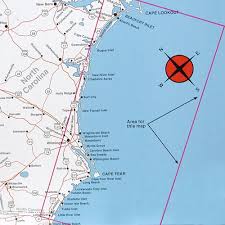 Cape fear civil war history cape fear river map of fort fisher and wilmington north carolina civil war blockade running civil war history albemarle sound pamlico sound atlantic ocean outer banks maps. Top Spot Map N241 North Carolina Offshore Cape Fear To Cape Lookout