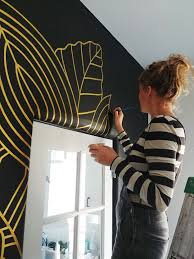 I find that rustoleum glossy white paint works the best for stars, but that's just my preference. Hand Painted Wall Art Murals For Nursery Home L Star Murals